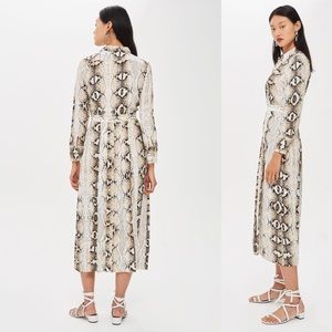 Topshop snakeskin dress